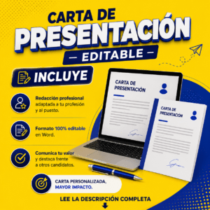 CARTA DE PRESENTACIÓN EDITABLE