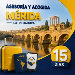 Asesoría y acogida en Mérida 15 días