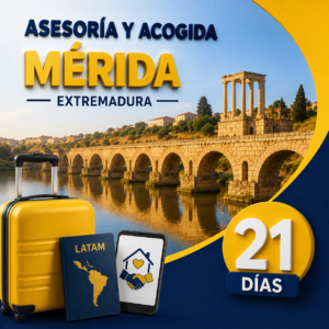 Asesoría y acogida en Mérida 21 días