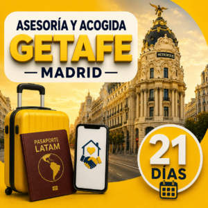 Asesoría y acogida en Getafe 21 días
