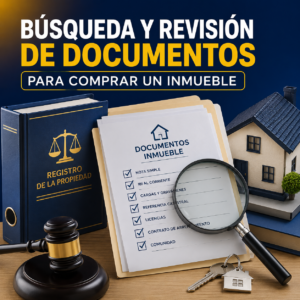 Búsqueda y revisión de documentos para comprar un inmueble