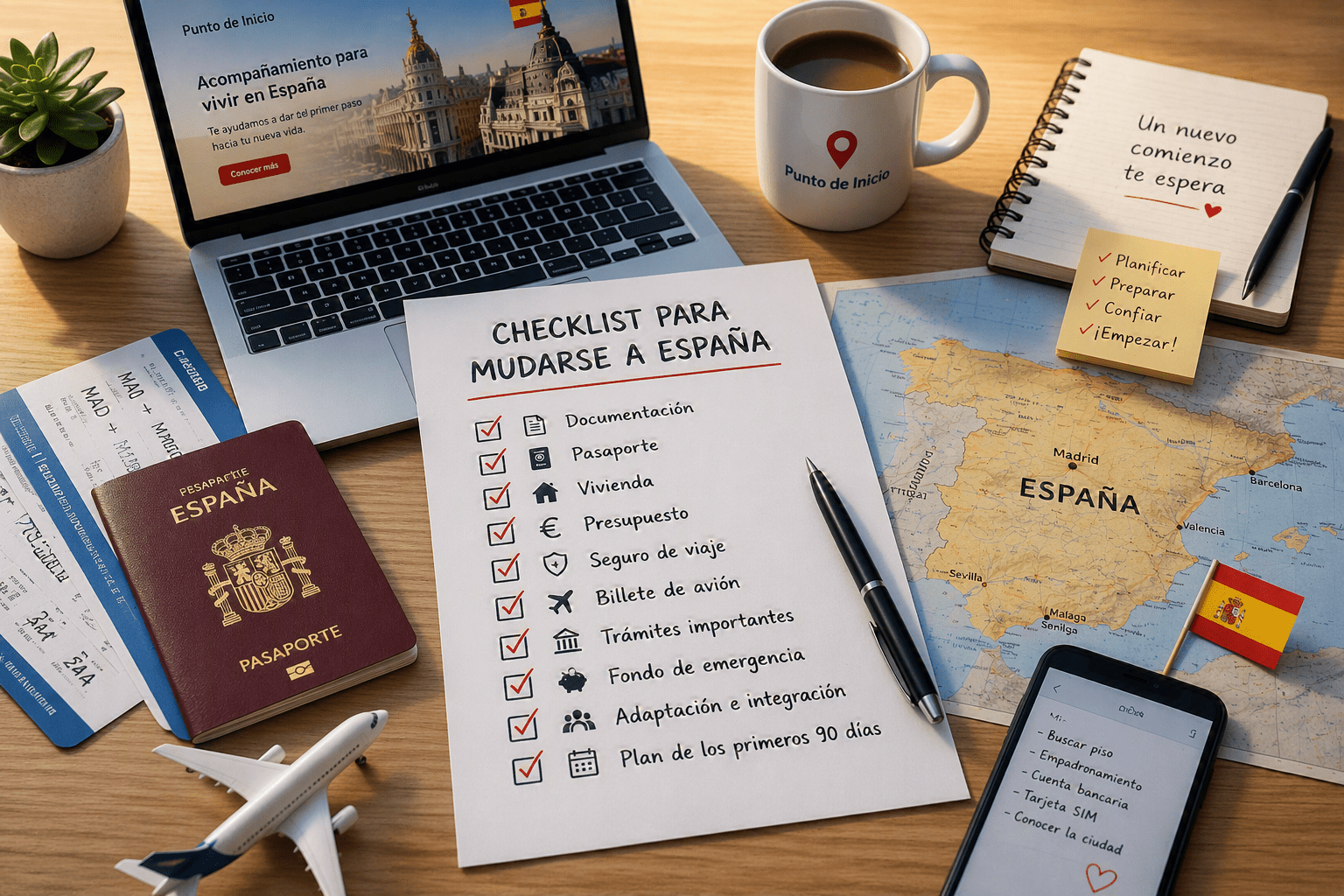 Checklist para mudarse a España en 2026